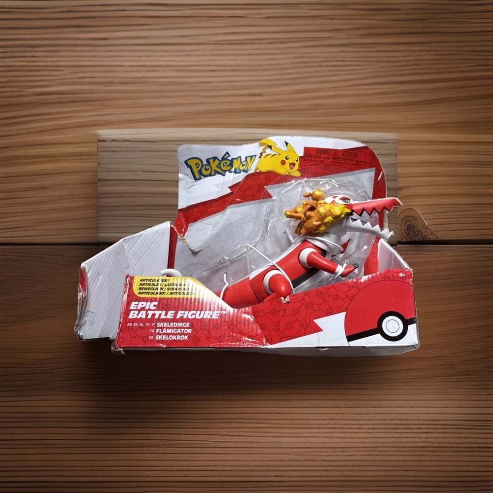 Pokemon Skeledirge Epic Battle Figure 12-Inch Articulated Fire Starter (NEW)